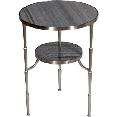 Dharma Side Table In Satin Nickel