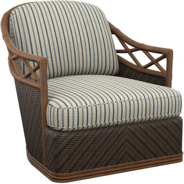 Featured Upholstery Diamond Cove Swivel Chair In Brown