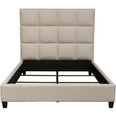 Diamond Sofa Devon Sand Grid Tufted King Bed