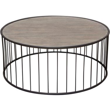 Diamond Sofa Gibson Grey Round Cocktail Table
