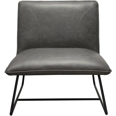 Diamond Sofa Jordan Weathered Grey Armless Accent Chair