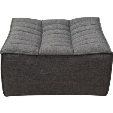 Diamond Sofa Marshall Grey Fabric Scooped Seat Ottoman