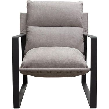 Diamond Sofa Miller Sling Accent Chair in White Linen Fabric
