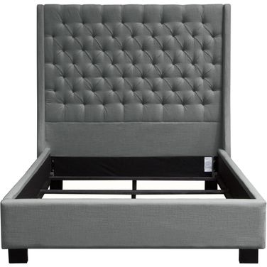 Diamond Sofa Park Ave Grey Linen King Bed