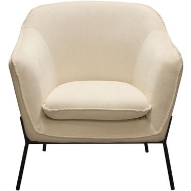 Diamond Sofa Status Cream Fabric Accent Chair