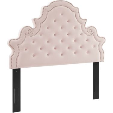 Diana Tufted Performance Velvet Full/Queen Headboard In Pink