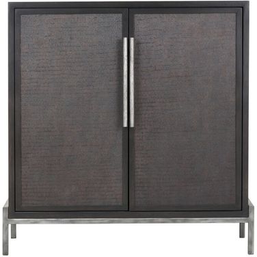 Diego 2 Door Cabinet In Dark Brown