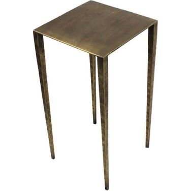 Sheridan Noah Iron Side Table In Antique Brass