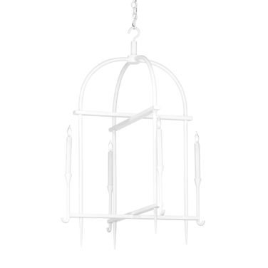 Diego Lantern In White and Cream