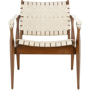 Dilan Safari Chair In Cream And Light Brown