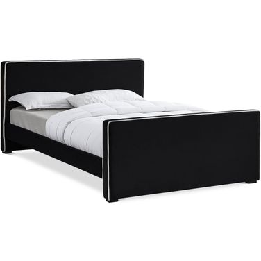 Dillard Velvet Queen Bed In Black