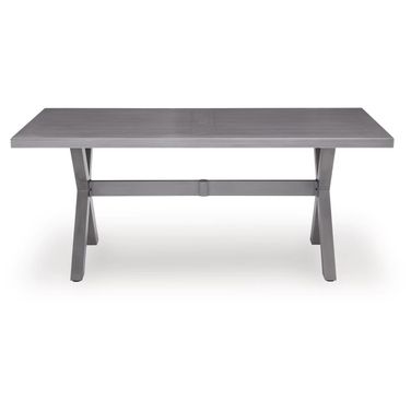 Dillon Beach Rectangular Outdoor Dining Table In Gray