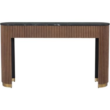 Dimitri Demilune Console Table In Kafe