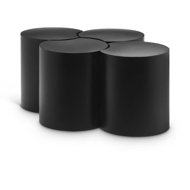 Dimple 4 Piece Coffee Table In Black