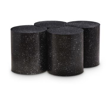 Dimple 4 Piece Coffee Table In Black