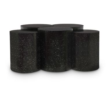 Dimple 5 Piece Coffee Table In Black