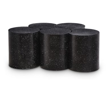 Dimple 5 Piece Coffee Table In Black