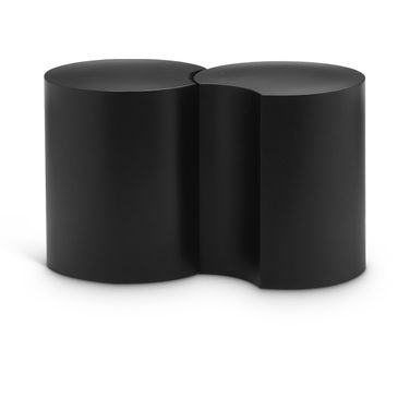 Dimple 2 Piece End Table In Black
