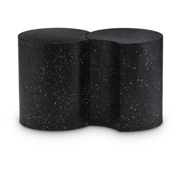 Dimple 2 Piece End Table In Black