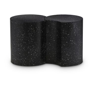 Dimple 2 Piece End Table In Black