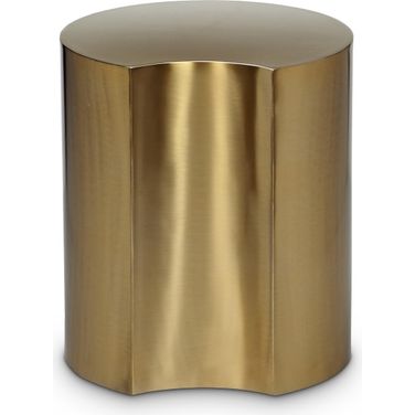 Dimple End Table In Gold