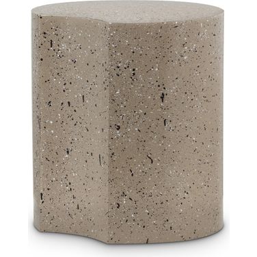 Dimple End Table In Taupe