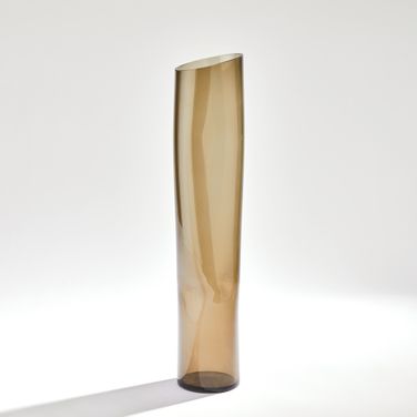 Dimple Large Vase In Smoke