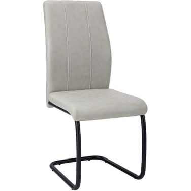 Dining Chair Set Of 2 In Grey Fabric