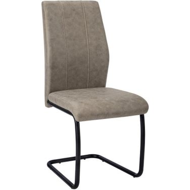 Dining Chair Set Of 2 In Taupe Fabric I 1114
