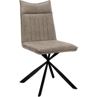 Dining Chair Set Of 2 In Taupe Fabric I 1216
