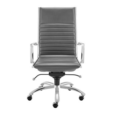 Dirk High Back Office Chair In Gray