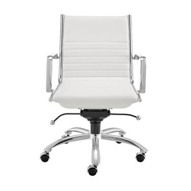 Dirk Low Back Office Chair In White