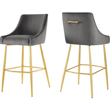 Discern Bar Stools - Set of 2 In Gray