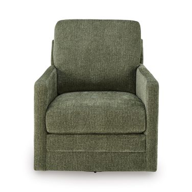 Dishford Swivel Accent Chair In Evergreen