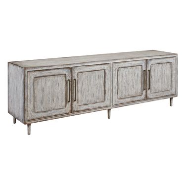 Distressed Mod Credenza