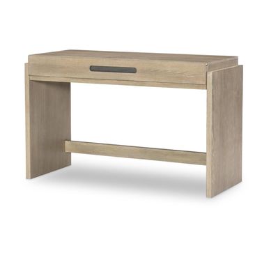 District 1 Drawer Desk In Weathered Oak