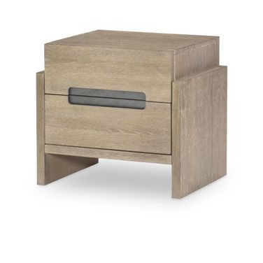 District 2 Drawer Nightstand In Weathered Oak