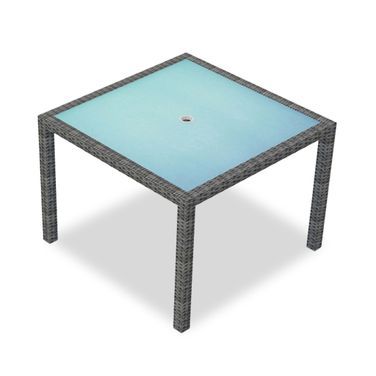 District 39 Inch Square Dining Table In Textured Slate