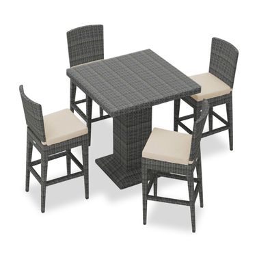 District 5 Piece Bar Set In Canvas Flax and Slate