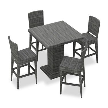 District 5 Piece Bar Set In Textured Slate