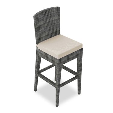 District Bar Chair In Canvas Flax and Slate