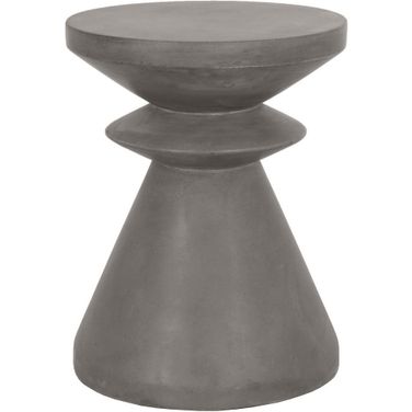 District Pawn Accent Table In Slate Gray Concrete