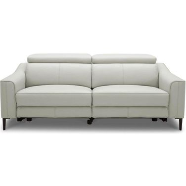 Divani Casa Eden Modern Grey Leather Sofa