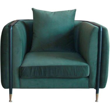 Divani Casa Oswego Modern Dark Green Jade Accent Chair