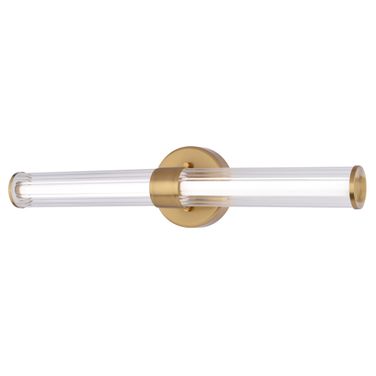 Division 24 Inch LED Vanity Light In Bright Gold