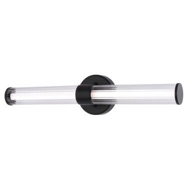 Division 24 Inch LED Vanity Light In Matte Black