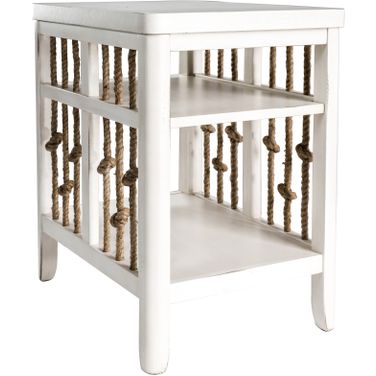 Dockside II White Chair Side Table