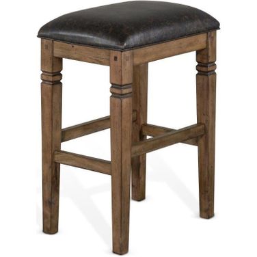 Doe Valley Backless Barstool with Cushion Seat Set of 2 In Buckskin