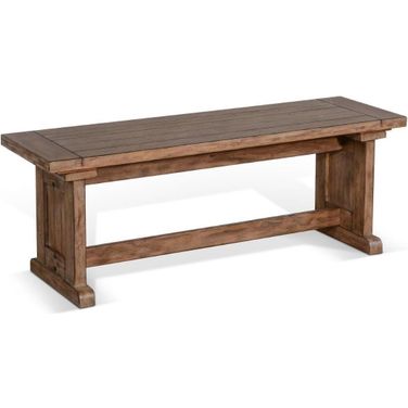 Doe Valley Wood Side Bench In Natural