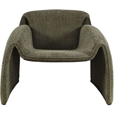 Dolce Bent Angle Upholstered Accent Chair In Forest